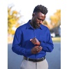 image:imageCOOFANDY Mens Dress Shirts Wrinkle Free Long Sleeve Button Down Shirts Formal Business ShirtRoyal Blue