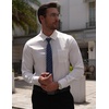 image:imageCOOFANDY Mens Dress Shirts Wrinkle Free Long Sleeve Button Down Shirts Formal Business ShirtWhite