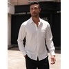 image:imageCOOFANDY Mens Dress Shirts Wrinkle Free Long Sleeve Button Down Shirts Formal Business ShirtWhite