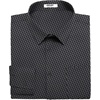 image:imageCOOFANDY Mens Dress Shirts Wrinkle Free Long Sleeve Button Down Shirts Formal Business ShirtWhite Patterned Black
