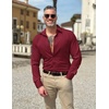 image:imageCOOFANDY Mens Dress Shirts Wrinkle Free Long Sleeve Button Down Shirts Formal Business ShirtWine Red