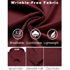 image:imageCOOFANDY Mens Dress Shirts Wrinkle Free Long Sleeve Button Down Shirts Formal Business ShirtWine Red