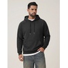 image:imageCOOFANDY Mens Fleece Hoodie Long Sleeve Hooded Sweatshirt Casual Basic Essential Drawstring Pullover Hoodie With PocketDark Gray