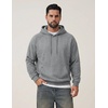image:imageCOOFANDY Mens Fleece Hoodie Long Sleeve Hooded Sweatshirt Casual Basic Essential Drawstring Pullover Hoodie With PocketGray