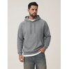 image:imageCOOFANDY Mens Fleece Hoodie Long Sleeve Hooded Sweatshirt Casual Basic Essential Drawstring Pullover Hoodie With PocketGray