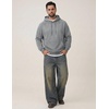 image:imageCOOFANDY Mens Fleece Hoodie Long Sleeve Hooded Sweatshirt Casual Basic Essential Drawstring Pullover Hoodie With PocketGray