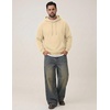 image:imageCOOFANDY Mens Fleece Hoodie Long Sleeve Hooded Sweatshirt Casual Basic Essential Drawstring Pullover Hoodie With PocketKhaki