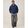 image:imageCOOFANDY Mens Fleece Hoodie Long Sleeve Hooded Sweatshirt Casual Basic Essential Drawstring Pullover Hoodie With PocketNavy