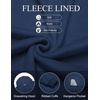image:imageCOOFANDY Mens Fleece Hoodie Long Sleeve Hooded Sweatshirt Casual Basic Essential Drawstring Pullover Hoodie With PocketNavy