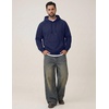 image:imageCOOFANDY Mens Fleece Hoodie Long Sleeve Hooded Sweatshirt Casual Basic Essential Drawstring Pullover Hoodie With PocketNavy Blue