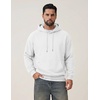 image:imageCOOFANDY Mens Fleece Hoodie Long Sleeve Hooded Sweatshirt Casual Basic Essential Drawstring Pullover Hoodie With PocketWhite