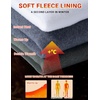 image:imageCOOFANDY Mens Fleece Hoodie Long Sleeve Hooded Sweatshirt Casual Basic Essential Drawstring Pullover Hoodie With PocketWine Red