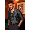 image:imageCOOFANDY Mens Floral Dress Shirt Long Sleeve Slim Fit Wedding Cocktail Shirts for Men Black 3XLarge