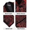 image:imageCOOFANDY Mens Floral Tuxedo Jacket Jacquard Suit Jacket Slim Fit Blazer for Wedding Prom DinnerType02wine Red