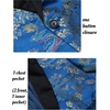 image:imageCOOFANDY Mens Floral Tuxedo Jacket Luxury Embroidered Stylish Suit Blazer Jacket for Wedding Party DinnerDark Blue
