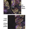 image:imageCOOFANDY Mens Floral Tuxedo Jacket Luxury Embroidered Stylish Suit Blazer Jacket for Wedding Party DinnerFlowerblack