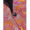 image:imageCOOFANDY Mens Floral Tuxedo Jacket Luxury Embroidered Wedding Blazer Dress Suit for Party DinnerRose Red