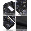 image:imageCOOFANDY Mens Floral Tuxedo Jackets Slim Fit Suit Blazer Jacket for Wedding Dinner PromBlue