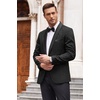 image:imageCOOFANDY Mens Floral Tuxedo Suit Jacket Slim Fit Dinner Jacket Party Prom Wedding Blazer JacketsBlack