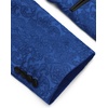 image:imageCOOFANDY Mens Floral Tuxedo Suit Jacket Slim Fit Dinner Jacket Party Prom Wedding Blazer JacketsBlue Jacquard 