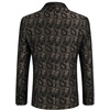 image:imageCOOFANDY Mens Floral Tuxedo Suit Jacket Slim Fit Dinner Jacket Party Prom Wedding Blazer JacketsGolden Paisley