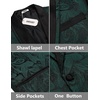 image:imageCOOFANDY Mens Floral Tuxedo Suit Jacket Slim Fit Dinner Jacket Party Prom Wedding Blazer JacketsGreen