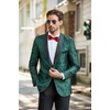 image:imageCOOFANDY Mens Floral Tuxedo Suit Jacket Slim Fit Dinner Jacket Party Prom Wedding Blazer JacketsGreen