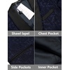 image:imageCOOFANDY Mens Floral Tuxedo Suit Jacket Slim Fit Dinner Jacket Party Prom Wedding Blazer JacketsNavy Blue