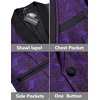image:imageCOOFANDY Mens Floral Tuxedo Suit Jacket Slim Fit Dinner Jacket Party Prom Wedding Blazer JacketsPurple