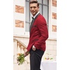 image:imageCOOFANDY Mens Floral Tuxedo Suit Jacket Slim Fit Dinner Jacket Party Prom Wedding Blazer JacketsRed