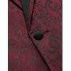 image:imageCOOFANDY Mens Floral Tuxedo Suit Jacket Slim Fit Dinner Jacket Party Prom Wedding Blazer JacketsRed Black