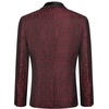 image:imageCOOFANDY Mens Floral Tuxedo Suit Jacket Slim Fit Dinner Jacket Party Prom Wedding Blazer JacketsRed Black