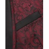 image:imageCOOFANDY Mens Floral Tuxedo Suit Jacket Slim Fit Dinner Jacket Party Prom Wedding Blazer JacketsRed Black