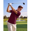 image:imageCOOFANDY Mens Golf Polo Shirts Short Sleeve Quick Dry Moisture Wicking Performance Collared Golf Shirt for MenDark Red