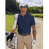 image:imageCOOFANDY Mens Golf Polo Shirts Short Sleeve Quick Dry Moisture Wicking Performance Collared Golf Shirt for MenNavyarmy Greendark Grey