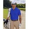 image:imageCOOFANDY Mens Golf Polo Shirts Short Sleeve Quick Dry Moisture Wicking Performance Collared Golf Shirt for MenTrue Blue