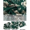 image:imageCOOFANDY Mens Hawaiian Shirt Short Sleeve Button Down Shirts Tropical Floral Summer Beach ShirtsGreen  Tropical Style