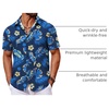 image:imageCOOFANDY Mens Hawaiian Shirt Short Sleeve Button Down Shirts Tropical Floral Summer Beach ShirtsNavy  Palm Leaf