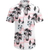 image:imageCOOFANDY Mens Hawaiian Shirt Short Sleeve Button Down Shirts Tropical Floral Summer Beach ShirtsPink  Tropical Vitality