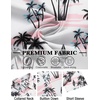 image:imageCOOFANDY Mens Hawaiian Shirt Short Sleeve Button Down Shirts Tropical Floral Summer Beach ShirtsPink  Tropical Vitality