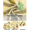 image:imageCOOFANDY Mens Hawaiian Shirt Short Sleeve Button Down Shirts Tropical Floral Summer Beach ShirtsYellow  Pineapple