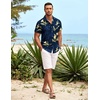 image:imageCOOFANDY Mens Hawaiian Shirt Short Sleeve Button Down Shirts Tropical Summer Beach Shirts Casual Floral Aloha ShirtsBamboo  Orchids