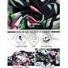 image:imageCOOFANDY Mens Hawaiian Shirt Short Sleeve Button Down Shirts Tropical Summer Beach Shirts Casual Floral Aloha ShirtsBlack Floral