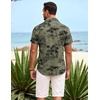 image:imageCOOFANDY Mens Hawaiian Shirt Short Sleeve Button Down Shirts Tropical Summer Beach Shirts Casual Floral Aloha ShirtsBlack Treegreen