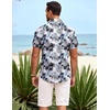image:imageCOOFANDY Mens Hawaiian Shirt Short Sleeve Button Down Shirts Tropical Summer Beach Shirts Casual Floral Aloha ShirtsCoconut Palm