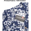 image:imageCOOFANDY Mens Hawaiian Shirt Short Sleeve Buttoon Down Shirts Casual Tropical Floral Summer Linen ShirtsNavy Floral