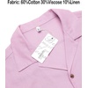 image:imageCOOFANDY Mens Hawaiian Shirt Short Sleeve Buttoon Down Shirts Casual Tropical Floral Summer Linen ShirtsPink