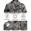 image:imageCOOFANDY Mens Hawaiian Shirt Short Sleeve Buttoon Down Shirts Casual Tropical Floral Summer Linen ShirtsSafari Palm Khaki