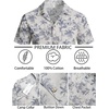 image:imageCOOFANDY Mens Hawaiian Shirt Short Sleeve Buttoon Down Shirts Casual Tropical Floral Summer Linen ShirtsVintage Palm Blue