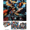 image:imageCOOFANDY Mens Hawaiian Shirt Short Sleeve Floral Button Down Shirts Tropical Holiday Beach ShirtsBlack  Colorful Flower